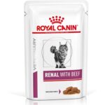 Produktbild von 24x85g Feline Renal met Rund Royal Canin Veterinary Diet Kattenvoer