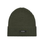 Produktbild von Calvin Klein Beanie CLASSIC COTTON RIB BEANIE groen