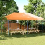 Produktbild von vidaXL Partytent inklapbaar pop-up 580x292x315 cm oranje