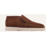 Bild von Mason Garments Brown Suede Amalfi High Loafers for Men and Women