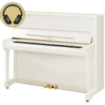 Bild von Yamaha P121 M SH3 PWH messing silent piano (wit hoogglans)