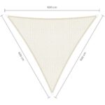 Bild von Sunfighters Sunfighter schaduwdoek driehoek wit 6x6x6m.