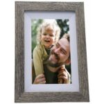Bild von Pora&Co Digitale Fotolijst donker bruin/Wit Met Wifi & Frameo App – 17,8cm