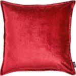 Bild von done.® Sierkussen Glam unikleur, ritssluiting, kussenovertrek zonder vulling(1 stuk) rood