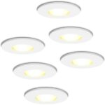 Bild von HOFTRONIC™ Set van 6 stuks dimbare LED inbouwspots Barcelona met 5 Watt 2700K spot IP44