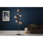 Bild von Vloerlamp grijs rookglas met 7 glasbollen 168 cm