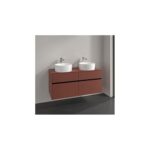 Bild von Villeroy und Boch Collaro Waschtischunterschrank C04400AH 120×54,8x50cm, für 2 Waschtische, wine red